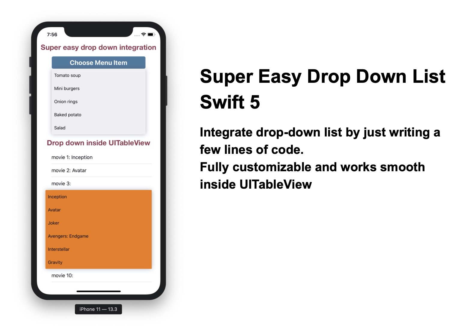 swift-popup-menu